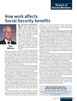 How work affects Social Security benefits