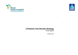 eThekwini City Density Strategy