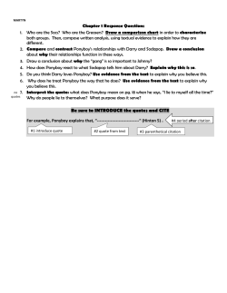 Be sure to INTRODUCE the quotes and CITE