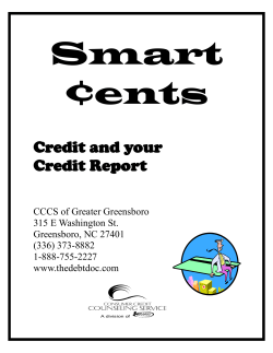 Credit and your Credit Report