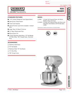 N50 MIXER N50 MIXER