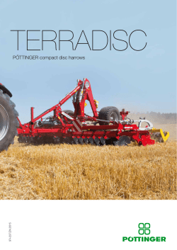 PÖTTINGER compact disc harrows