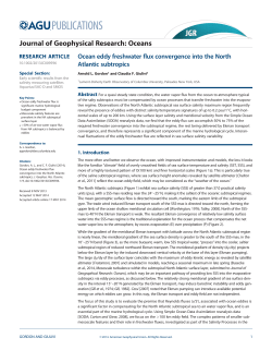 Ocean eddy freshwater flux convergence into the North Atlantic