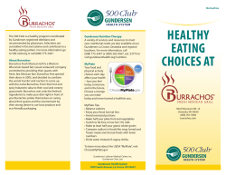 500 Club Menu - Gundersen Health System