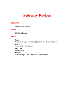 February 2004 Recipes