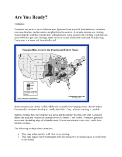 tornadoes: are you ready?
