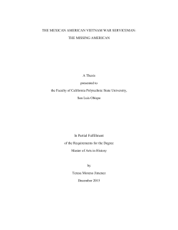THE MEXICAN AMERICAN VIETNAM WAR SERVICEMAN: THE