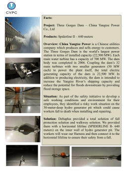 Facts: Project: Three Gorges Dam – China Yangtze Power Co., Ltd