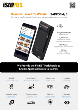 iSAPPOS 4 / 5 Scanner Jacket for iPhone -