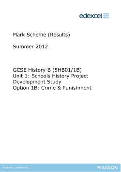 Mark Scheme - Edexcel