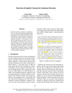 Detection of Implicit Citations for Sentiment Detection