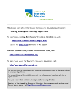 Order Form - Council for Economic Education