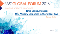 Time Series Analysis: US Military Casualties in World