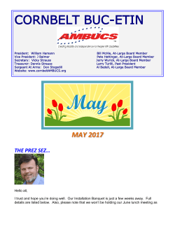 cornbelt buc-etin - Cornbelt Chapter of National AMBUCS