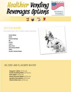 bottled water - National Vending