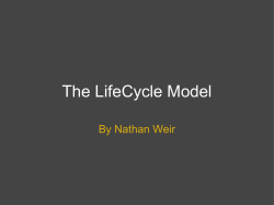 The LifeCycle Model - Rose