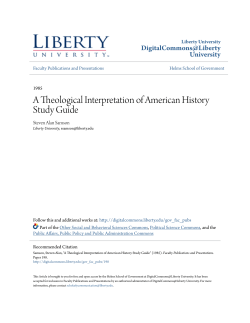 A Theological Interpretation of American History Study Guide
