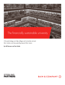 The financially sustainable university