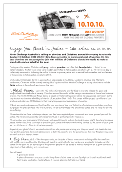 Engage Your Church in Justice &ndash; Take action on