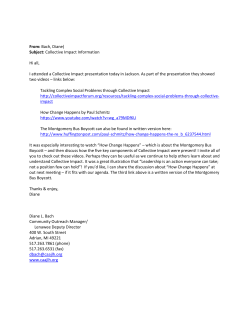 From: Bach, Diane) Subject: Collective Impact Information Hi all, I