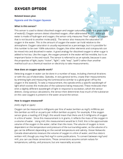 oxygen optode - Ocean Networks Canada
