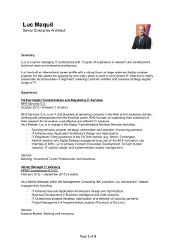 Luc Maquil - BHS Services