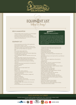 Equipment List