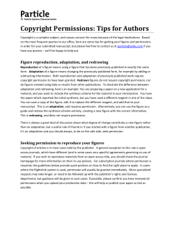 Copyright Permissions: Tips for Authors