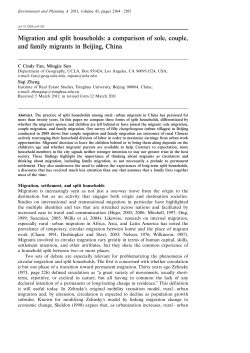 Migration and split households