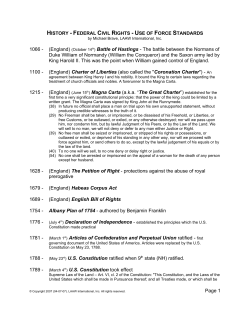 History - Federal Civil Rights