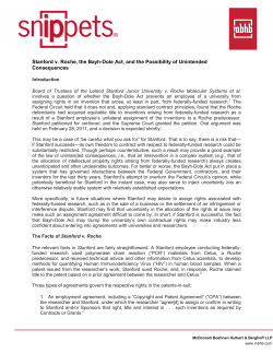 Stanford v. Roche, the Bayh-Dole Act, and the Possibility