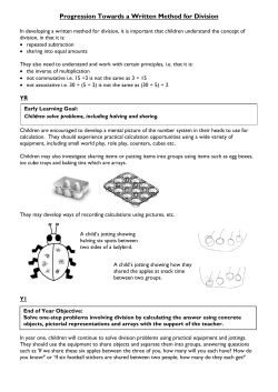 Calculations Policy Division (NC2014)