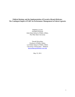 Political Ideology and the Implementation of Executive