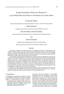 structures of the real atmosphere. "Aqua planet - J
