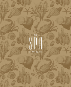 Spa Menu - The Loren at Pink Beach