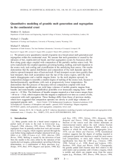 Quantitative modeling of granitic melt generation and segregation in