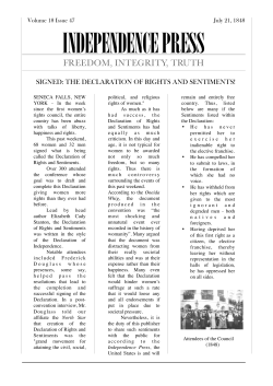 SIGNED- THE DECLARATION OF RIGHTS AND SENTIMENTS!