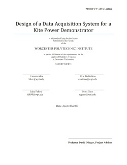 Design of a Data Acquisition System for a Kite Power Demonstrator