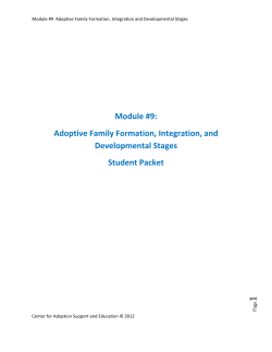 Module #9 - Center for Adoption Support and Education