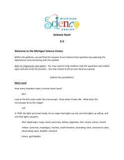Answer Key - Michigan Science Center