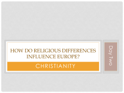 How do religious differences influence Europe?