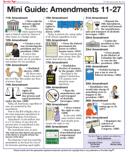 Mini Guide: Amendments 11-27