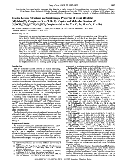 Relation between Structures and Spectroscopic Properties of Group
