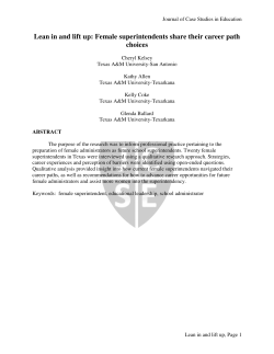 Lean in and lift up: Female superintendents share their