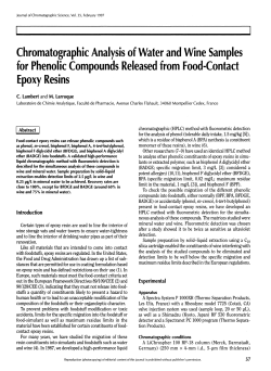 Chromatographic Analysis of Water and Wine Samples for Phenolic