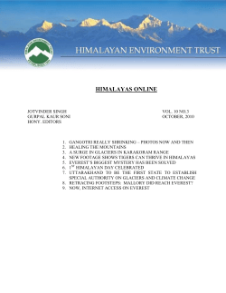 Newsletter July Dec 2010 - himalayan environment trust