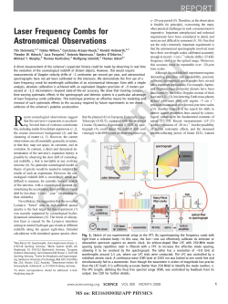 Laser Frequency Combs For Astronomical Observations
