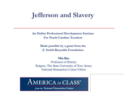 Jefferson and Slavery