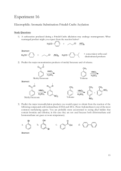 Electrophilic Aromatic Substitution