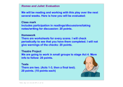 The Prologue Romeo and Juliet